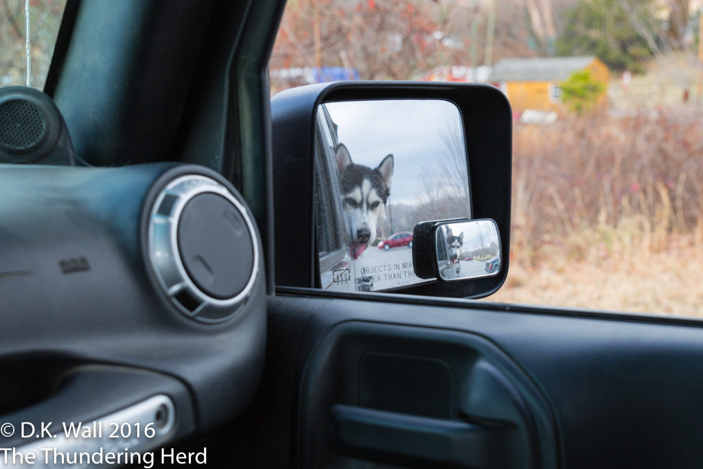 Objects in mirror may be closer than they appear.