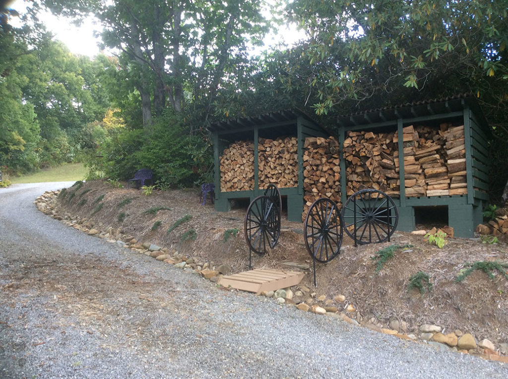 Firewood ready for winter.
